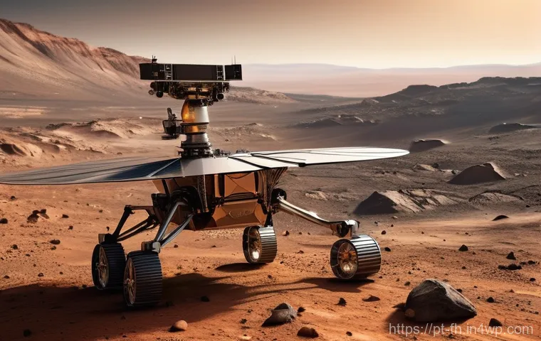 화성 탐사에서의 물리적 환경 연구 - **Prompt 1: Ancient Martian Lakeside with Microbial Hints**
    A photorealistic wide shot of Mars a...